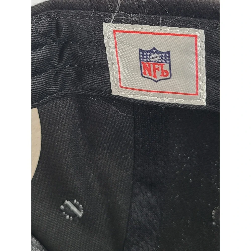 NFL Las Vegas Raiders Black Baseball Cap Adjustable Strapback Hat New with Tags
